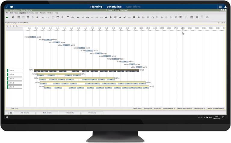 Produce Vehicle Schedules with complete Flexibility