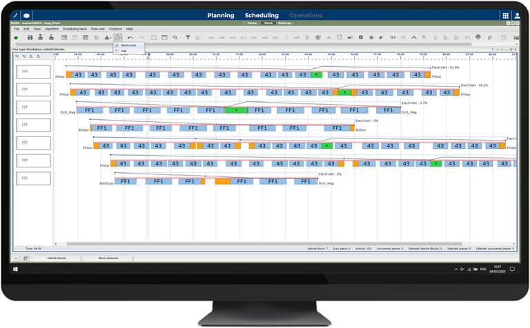 Optimize Schedules for Electric Vehicles