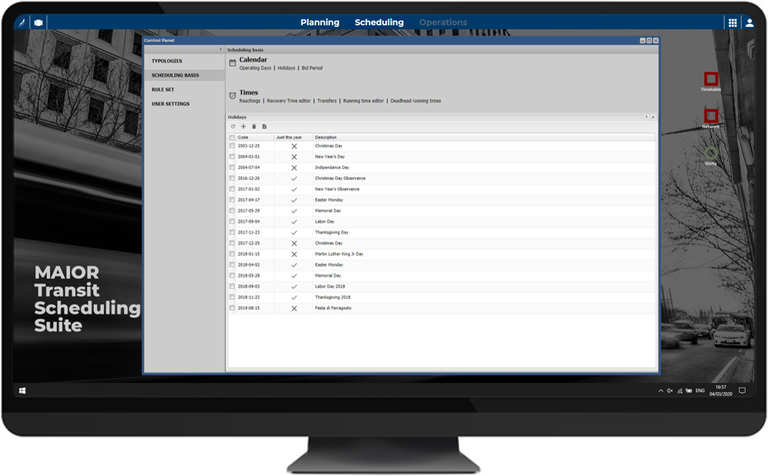 Configura i giorni festivi per pianificare il tuo servizio in modo accurato